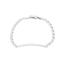 Pulsera Esclava Plata Baño Rodio EI-TRAV100