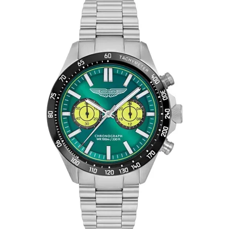 Reloj Aston Martin SPT Icon Plateado y Verde Cronógrafo Hombre MTIS1F502