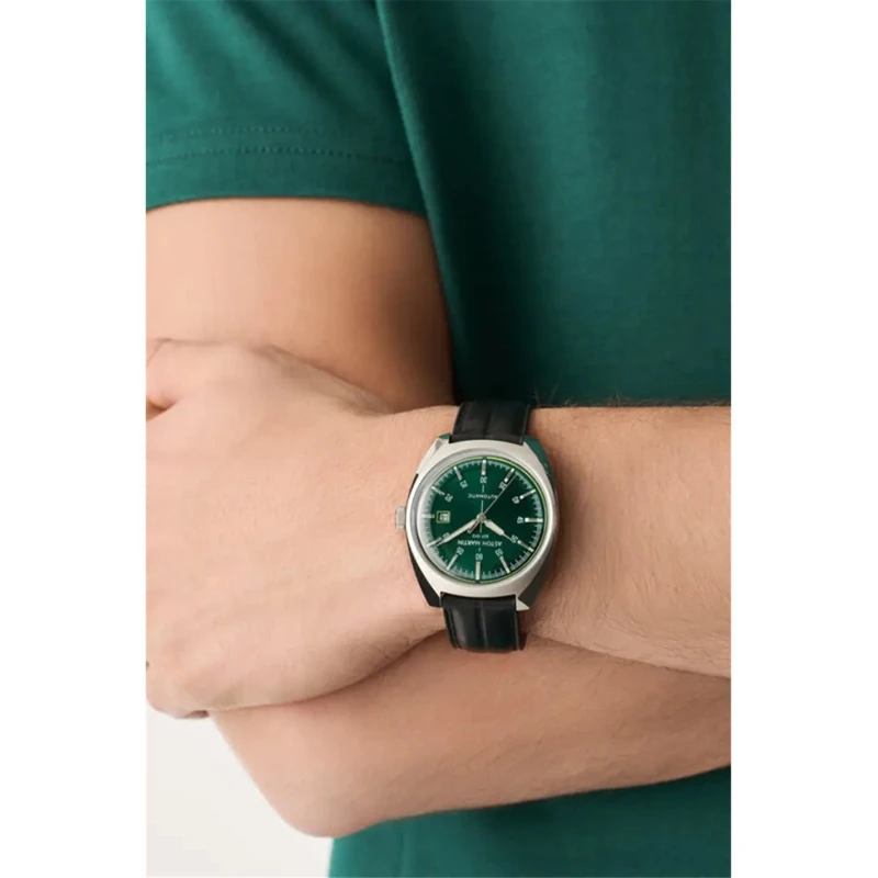 Reloj Aston Martin TS2 Timeless Plateado, Verde y Negro Automático Hombre MTTS2S603