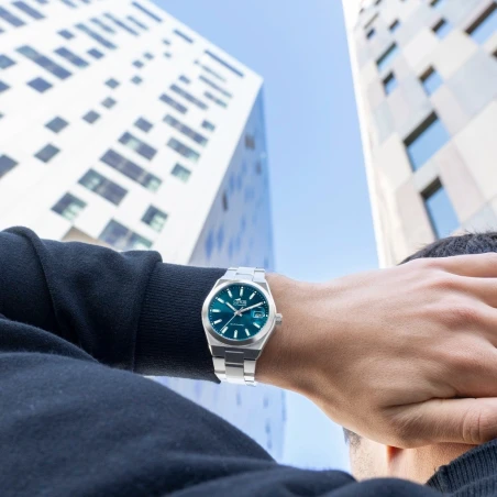 Reloj Lotus Plateado y Azul Automático Hombre 18996/4