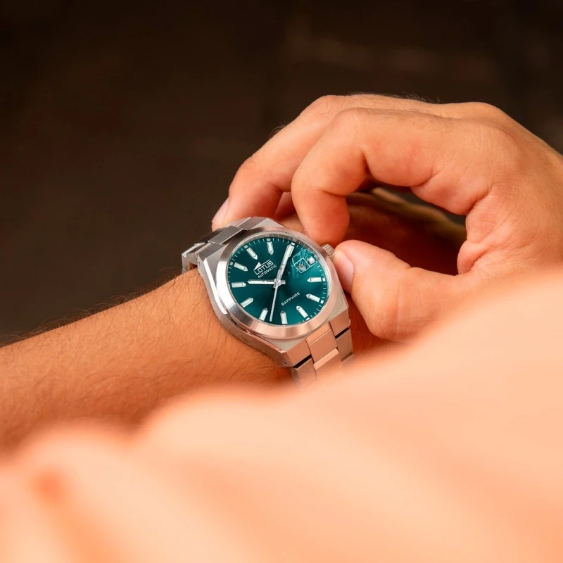 Reloj Lotus Plateado y Azul Automático Hombre 18996/4