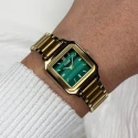 Reloj Cluse Gracieuse Petite Mujer Dorado y Verde Analógico CW11828