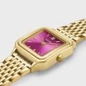 Reloj Cluse Gracieuse Dorado y Fucsia Analógico Mujer CW11829