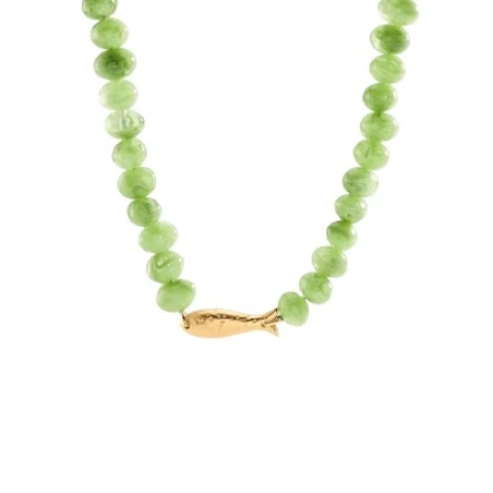 Collar Corto Agatha Paris Calma Pez Baño Oro 02680487-658-TU