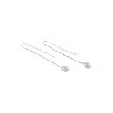 Pendientes Largos Agatha Paris Calma Gota Baño  Plata 02351525-064-TU