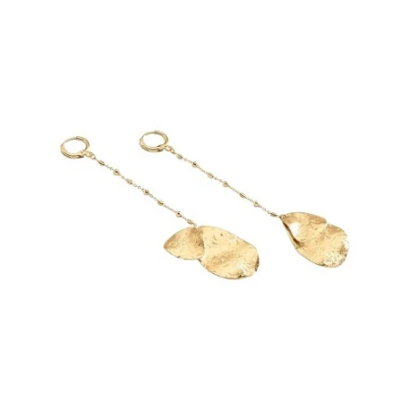 Pendientes Largos Agatha Paris Calma Pétalos Baño Oro 02380798-157-TU
