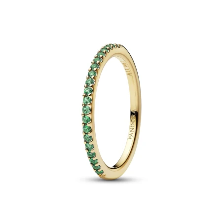 Anillo Pandora Baño Oro y Circonitas Verdes 162999C03