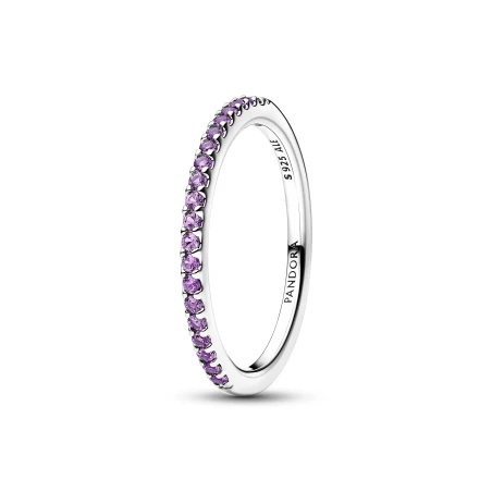 Anillo Pandora Plata y Circonitas Moradas 192999C04