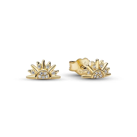 Pendientes Pandora Amanecer Baño Oro 264627C01