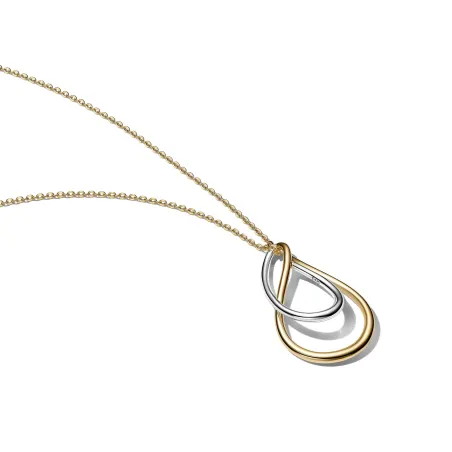 Collar Pandora Colgante Bicolor Forma Orgánica 364668C00-50