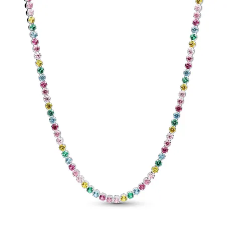 Collar Pandora Plata y Circonitas Multicolor 394648C01-40