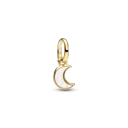 Charm Colgante Pandora Me Mini Luna Baño Oro y Madre Perla 764614C01
