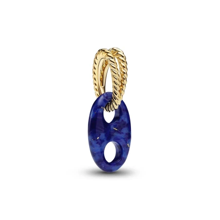 Charm Colgante Cuerda Marina y Eslabón Azul 764692C01