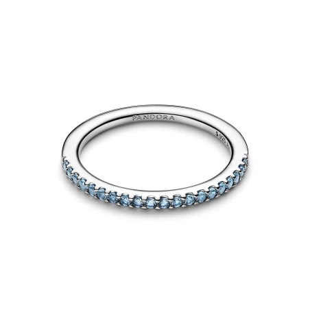 Anillo Pandora Plata y Circonitas Azules 192999C03