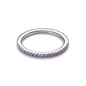 Anillo Pandora Plata y Circonitas Moradas 192999C04
