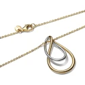 Collar Pandora Colgante Bicolor Forma Orgánica 364668C00-50