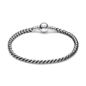 Pulsera Pandora Plata y Cordón Negro 593816C02