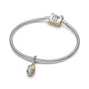 Charm Colgante Pandora Disney Moana Corazón de Te Fiti Bicolor y Diamante Creado en Laboratorio 764385C01