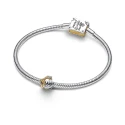 Charm Pandora Princes Ariel Concha Bicolor y Diamante Creado en Laboratorio 764403C01