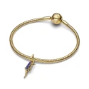 Charm Pandora Cocodrilo Baño Oro 764624C01