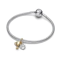 Charm Pandora Trofeo Grabable Baño Bicolor 764715C01