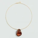 Collar Midi Agatha Paris Calma Baño Oro y Acetato Marrón 02680486-236-TU