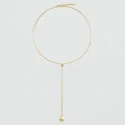 Collar Largo Agatha Paris Calma Gota Baño Oro 02680485-157-TU