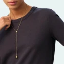 Collar Largo Agatha Paris Calma Gota Baño Oro 02680485-157-TU