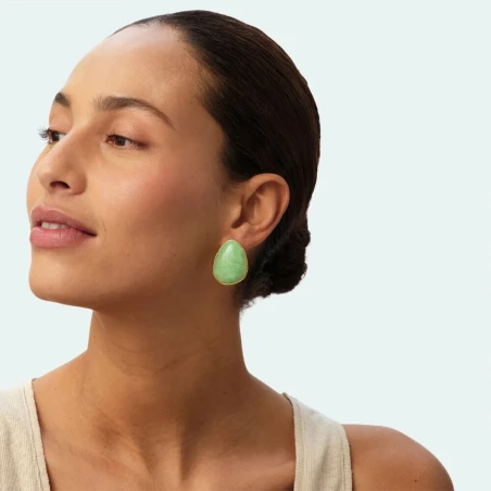 Pendientes Largos Agatha Paris Calma Verde 02380802-658-TU