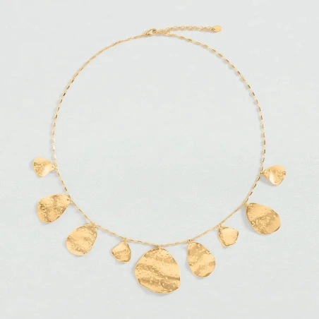 Collar Midi Agatha Paris Calma Pétalos Baño Oro 02680481-157-TU