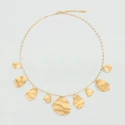 Collar Midi Agatha Paris Calma Pétalos Baño Oro 02680481-157-TU