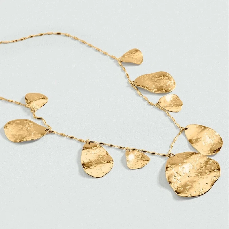 Collar Midi Agatha Paris Calma Pétalos Baño Oro 02680481-157-TU