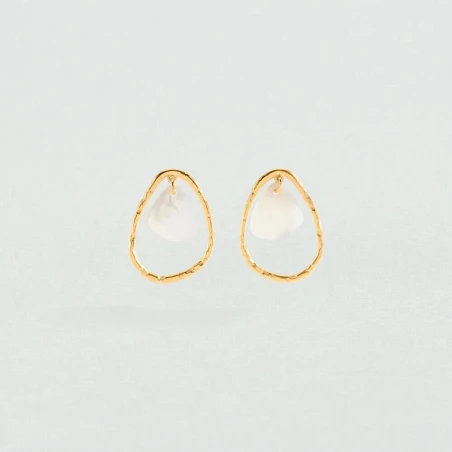 Pendientes Largos Agatha Paris Calma Baño Oro 02380801-094-TU