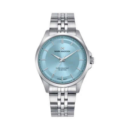 Reloj Mark Maddox Marais Plateado y Turquesa Analógico Mujer MM1037-37