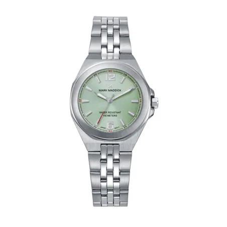 Reloj Mark Maddox  Plateado y Verde Analógico Mujer MM1038-65
