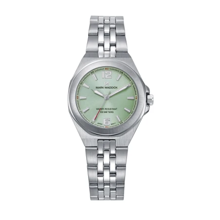 Reloj Mark Maddox  Plateado y Verde Analógico Mujer MM1038-65