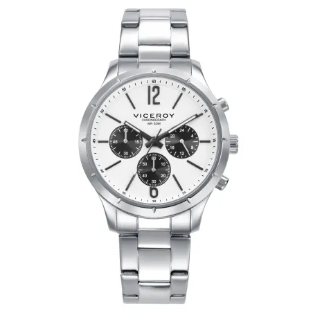Reloj Viceroy Dress Plateado y Blanco Cronógrafo Hombre 401495-05