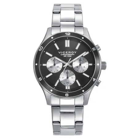Reloj Viceroy Magnum Plateado y Negro Cronógrafo Hombre 401491-57
