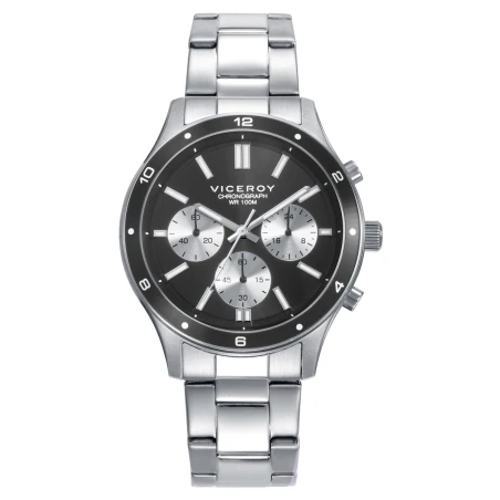 Reloj Viceroy Magnum Plateado y Negro Cronógrafo Hombre 401491-57