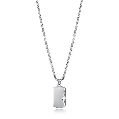Collar Viceroy Fashion Colgante Placa Acero Hombre 14390C01000