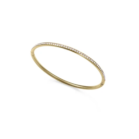 Pulsera Rígida Viceroy Acero Baño Oro y Circonitas Blancas 15206P01012