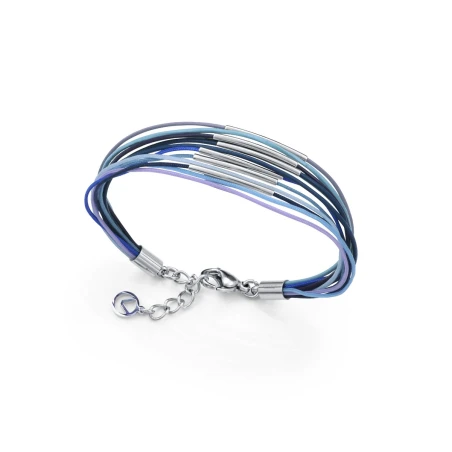 Pulsera Viceroy Fashion Acero y Cordones Azules 14363P01013