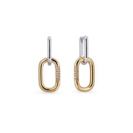 Pendientes Vidal&Vidal Ariana Eslabones Baño Bicolor G4140