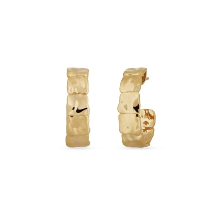 Pendientes Vidal&Vidal Reflexes Semiluna Baño Oro X48402
