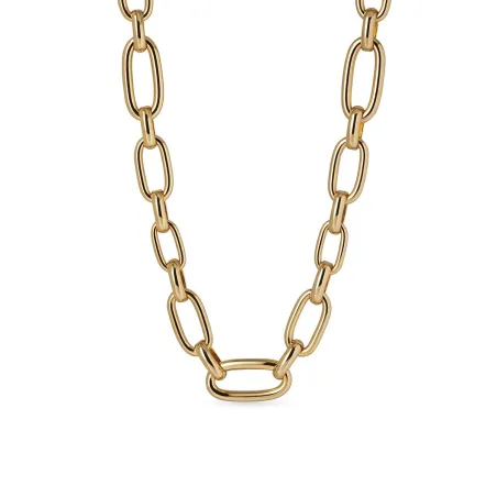 Collar Vidal&Vidal Hex Eslabones Baño Oro X9789742A