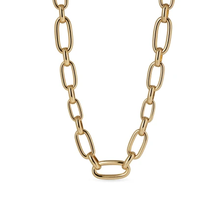 Collar Vidal&Vidal Hex Eslabones Baño Oro X9789742A