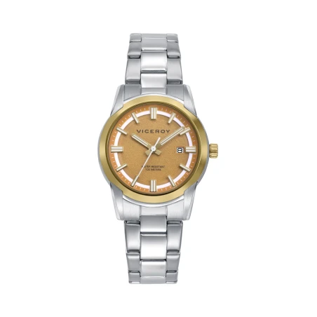 Reloj Viceroy Abraham Mateo Plateado y Dorado Analógico Mujer 401348-97