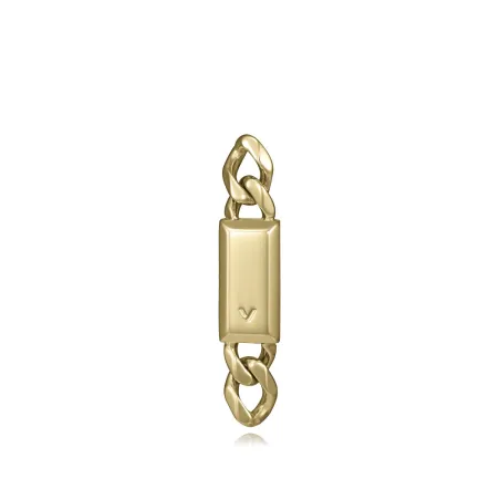Pendiete Individual Viceroy Fashion Abraham Mateo Cadena y Placa Acero Dorado 15213E01012