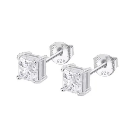 Pendiente Lotus Silver Plata y Circonita Blanca LP3835-4/1