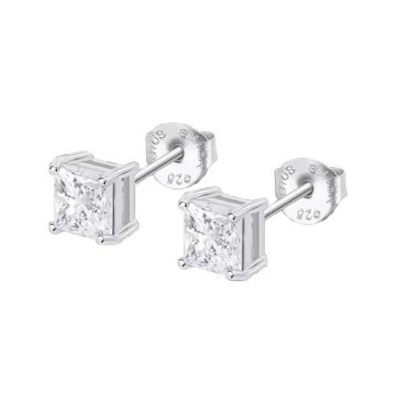 Pendiente Lotus Silver Plata y Circonita Blanca LP3835-4/1